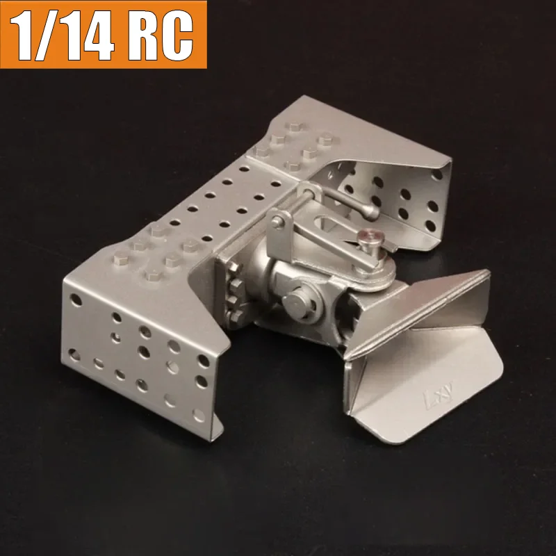 RC 1/14 Metal Simulation Drag Hook Tail Beam for Tamiya RC Truck SCANIA 770S R620 VOLVO BENZ Arocs MAN TGX Car