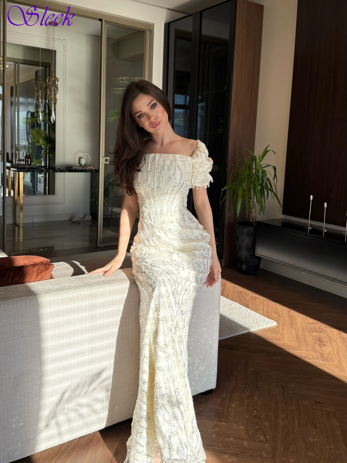 تخصيص حورية البحر ساحة الياقة أنيقة كلاسيكية مساء اللباس حساسة المشاهير أثواب عالية الجودة أزياء حزب اللباس