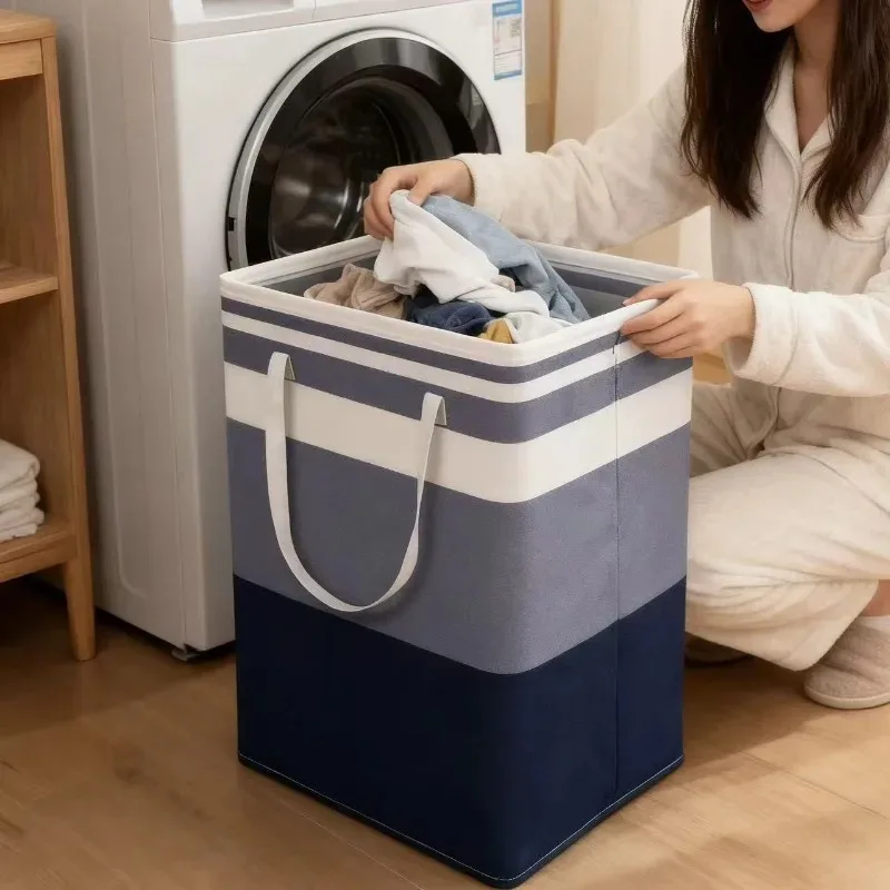 1/2/3PCS Large Foldable Laundry Basket with Handles Dirty Clothes Home Dorm Storage Bag Toys Organizer Choose Quantity
