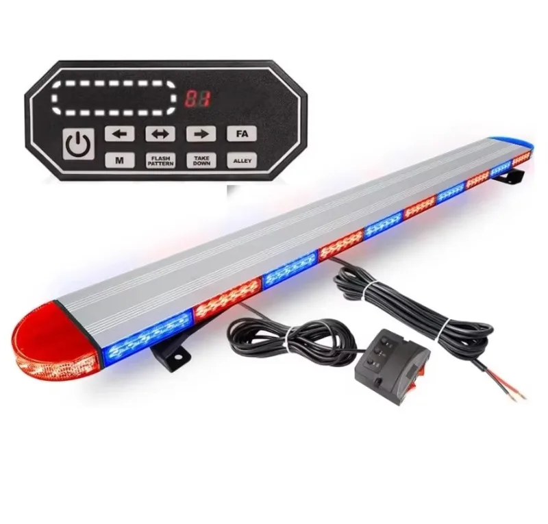 Highlight LED strip with 138 LED lights for emergency vehicle warning lights, ambulance roof LED strobe lights, indicator strip