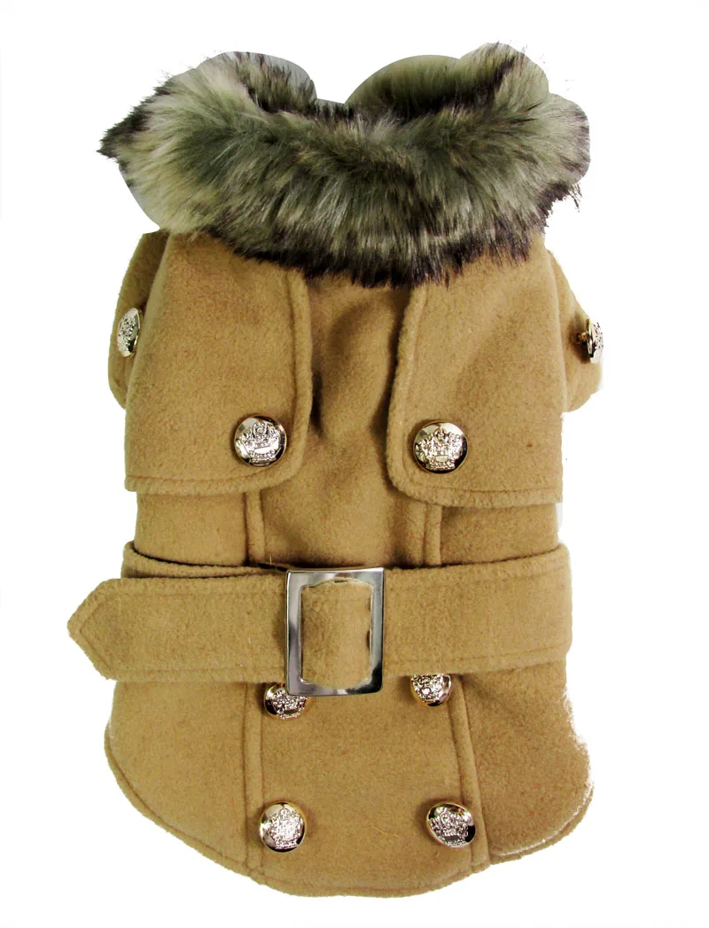 Winter Warm Dog Clothes Pet Dog Woolen Coat Cute Dog Sweater Cat Jacket Autumn Pet Clothing Puppy Apparel