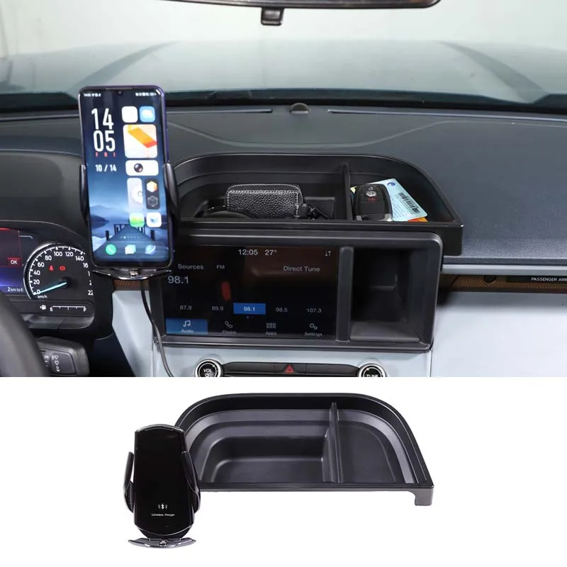 For 2022 Ford Maverick Maverick ABS car styling navigation screen rear storage box mobile phone holder car interior accessories