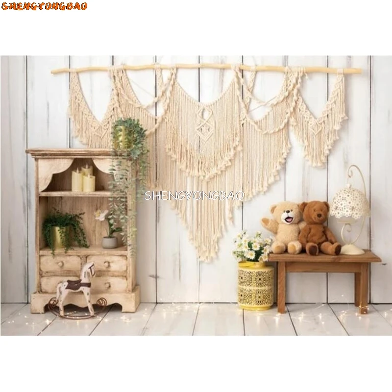 Décors de photographie de nouveau-né, décor de fête d'anniversaire d'un an, arrière-plan de studio de galAct de ballon d'arc-en-ciel, accessoires de stand de photo, QQ-02