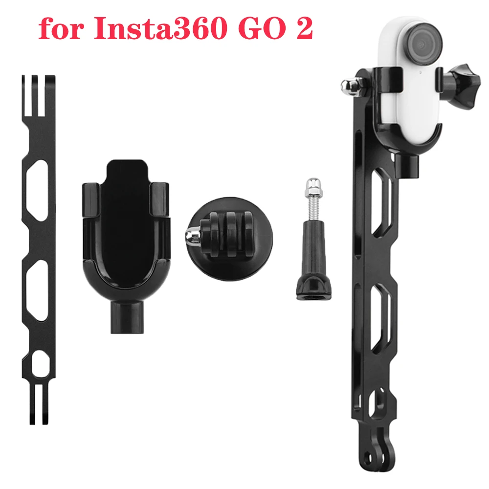 For Insta360 Go 2 Protective Frame Mount 1/4 Adapter Adjustable Angle Bracket Stabilizer Expansion Adapter Camera Accessories