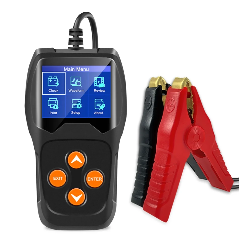 

Vehicle Diagnostic 12V Battery Tester Real-time Voltage Graph CCA DIN EN IEC Support Clear TFT LCD Screen Display