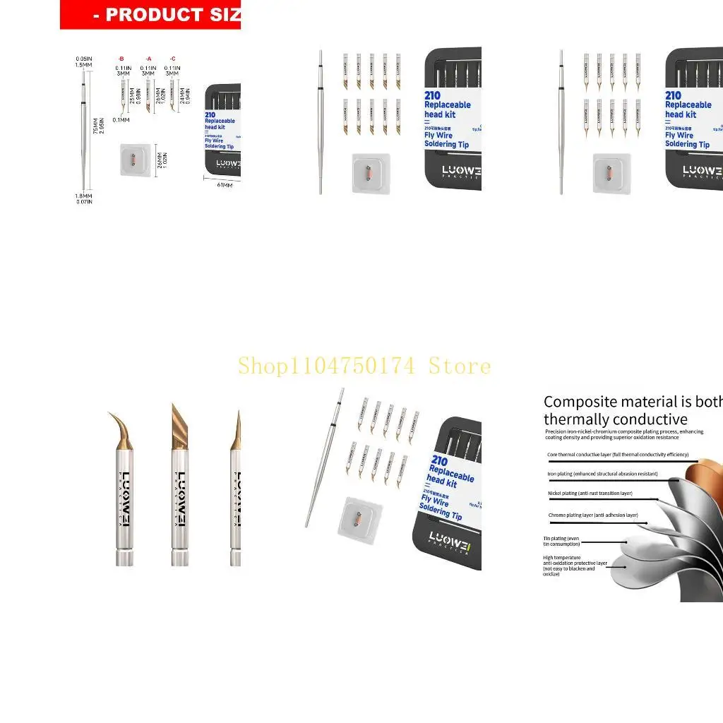 0.1Mm C210 Soldering Head Set for Circuit Board and Ribbon Cable Service Top Sale