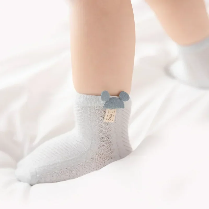 

Thin Summer Breathable Mesh Baby Socks - Cartoon Boys & Princess Girls Styles for Newborn & Toddler