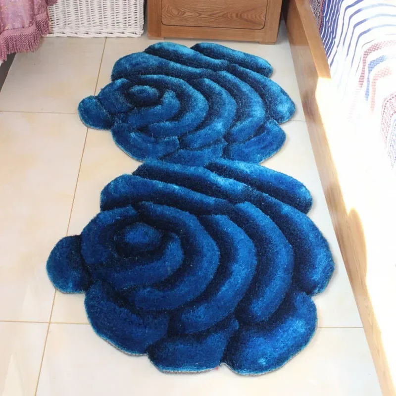 New Listing 3D Carpet Rug S Pink Modern Living Room Carpet Soft Floor Mat Bedroom Door Bathroom Door Mat