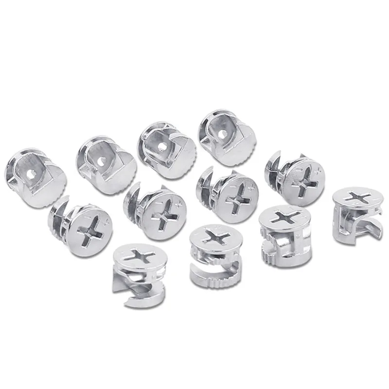 50pcs 10/12/15/25mm Thickening Three In One Connector Eccentric Wheel / Hardware / Connector / Furniture Hardware Diameter Screw