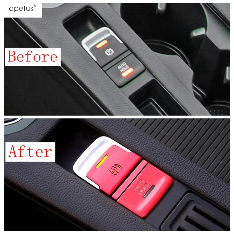 Electronic Handbrake Parking Auto P Button Sequin Cover Accessories For Volkswagen Arteon 2018 - 2024 / Passat B8 2016 - 2024