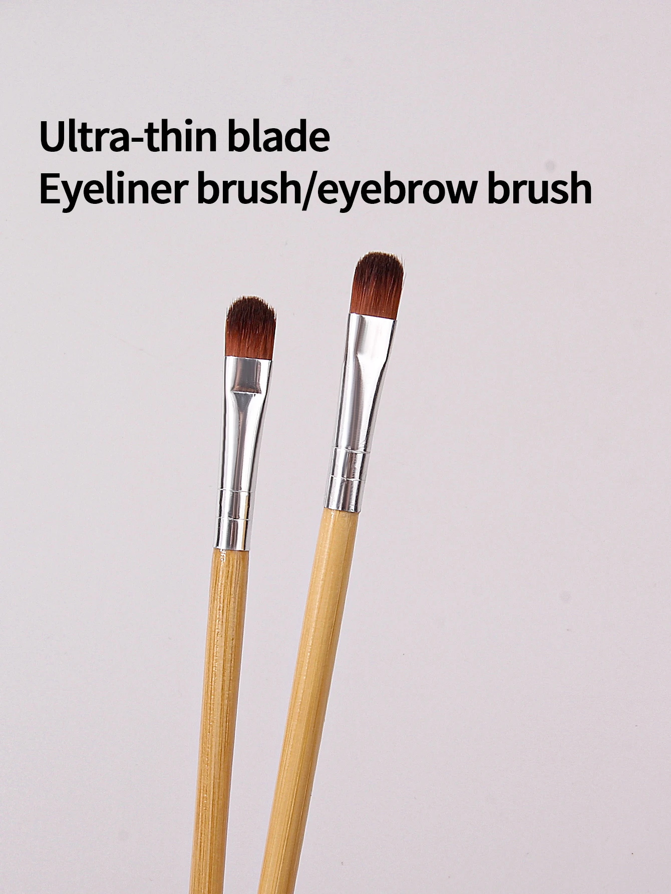 قطعتان من فرشاة مكياج متعددة الوظائف، فرشاة رموش برأسين، فرشاة ظلال عيون، شعيرات صناعية، أداة مكياج عيون سهلة الاستخدام