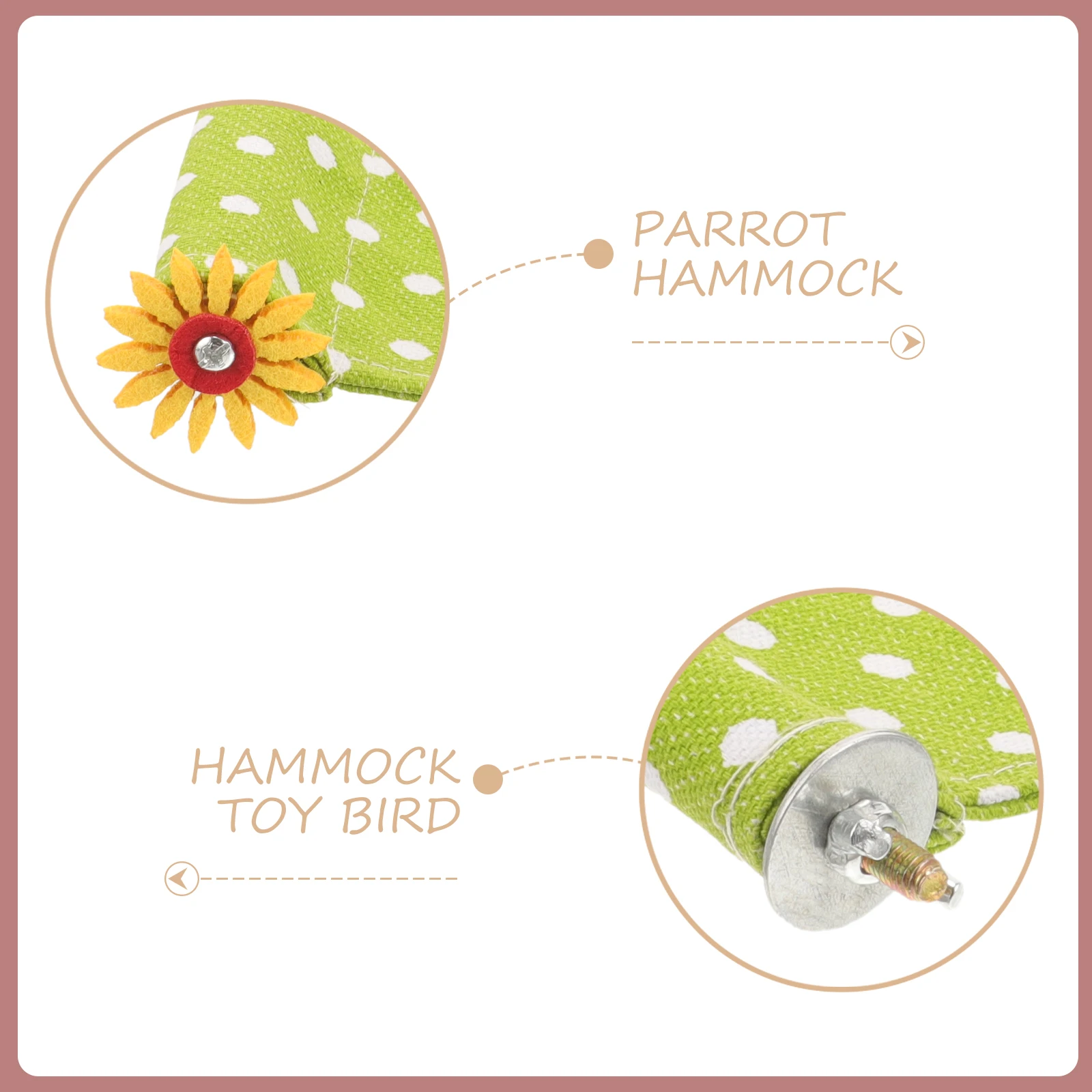 

Bird Hammock Bed Cockatiels Screw on Parakeet House Bird Cage Nest Parrots Resting Hammock Parakeet Bed Screw on Parrot House