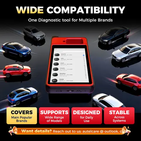 Autel OBD IMMO Key Programming Tool KM100V200 Key Fob Programmer Key Creation IMMO Learning Chip Read Cloning Frequency Detection Free Update