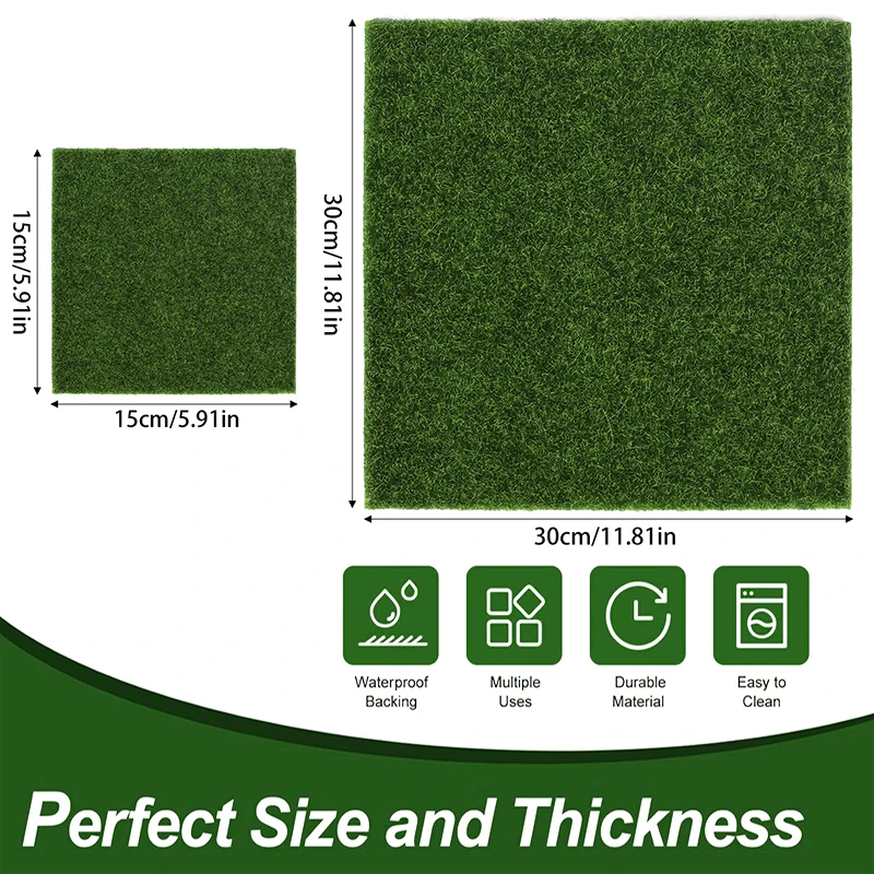 1 قطعة 15/30 سنتيمتر المراعي الاصطناعية محاكاة موس الحديقة العشب وهمية الأخضر سجادة من الحشيش الصناعي السجاد DIY بها بنفسك المشهد الصغير ديكور أرضية المنزل
