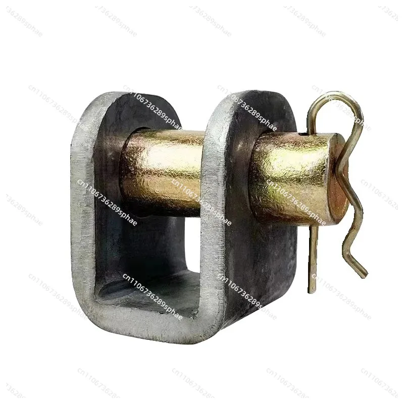 Welding and fixing U-shaped lug cylinder base bracket pin shaft accessories