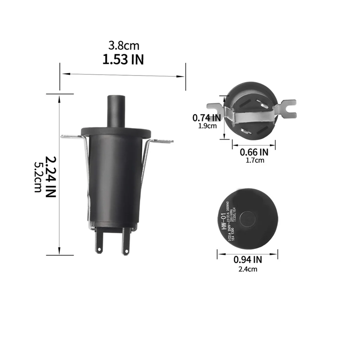 Replace Masterbuilt Hopper Lid/Door Switch W/Screws 9904190041 Fits for 560 / 800 /1050 XL Digital Charcoal Grill Smoker