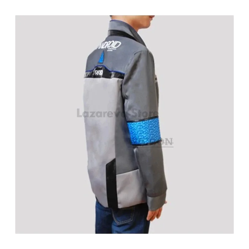 Jogo detroit se tornar humano cosplay traje connor cosplay uniforme jaqueta masculina camisa branca gravata rk800 casaco traje conjunto completo roleplay