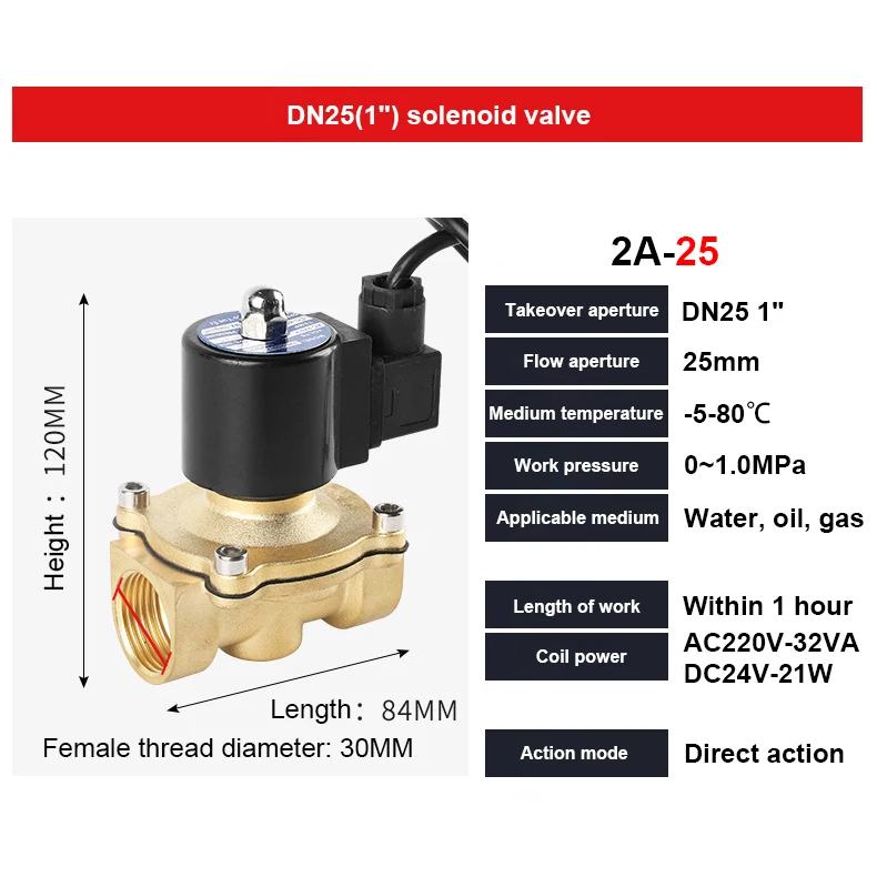 2" Messing Unterwasser Magnetventil Brunnen Magnetventil Wasserventil 220V 12V 24V – Detail 11