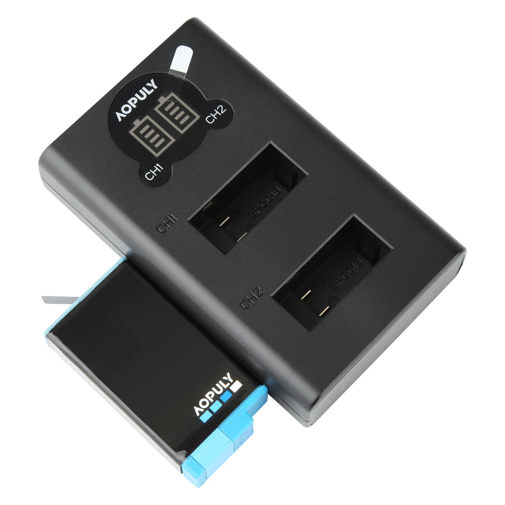 AOPULY Hohe Qualität 1680mAh Batterie Für GoPro Max Akku + LED Ladegerät 360 Panorama Action Kamera Zubehör