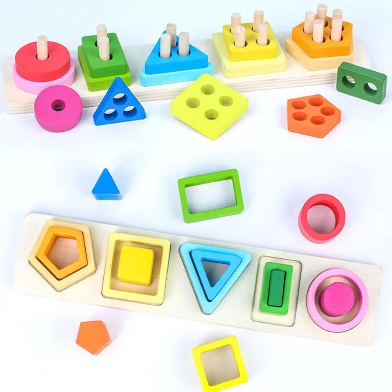 

Sorting Stacking Toys Wood Stack And Sort Board Montessori Fine Motor Skills Toys For 4 5 6 Years Old Kids Early Educational