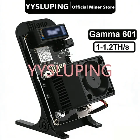 yysluping Gamma 601 Solo Bitcoin Miner BM1370 ASIC 1-1.5TH/s 18W/TH Open Source 2.4G WiFi Low Noise Home Cryptocurrency Mining