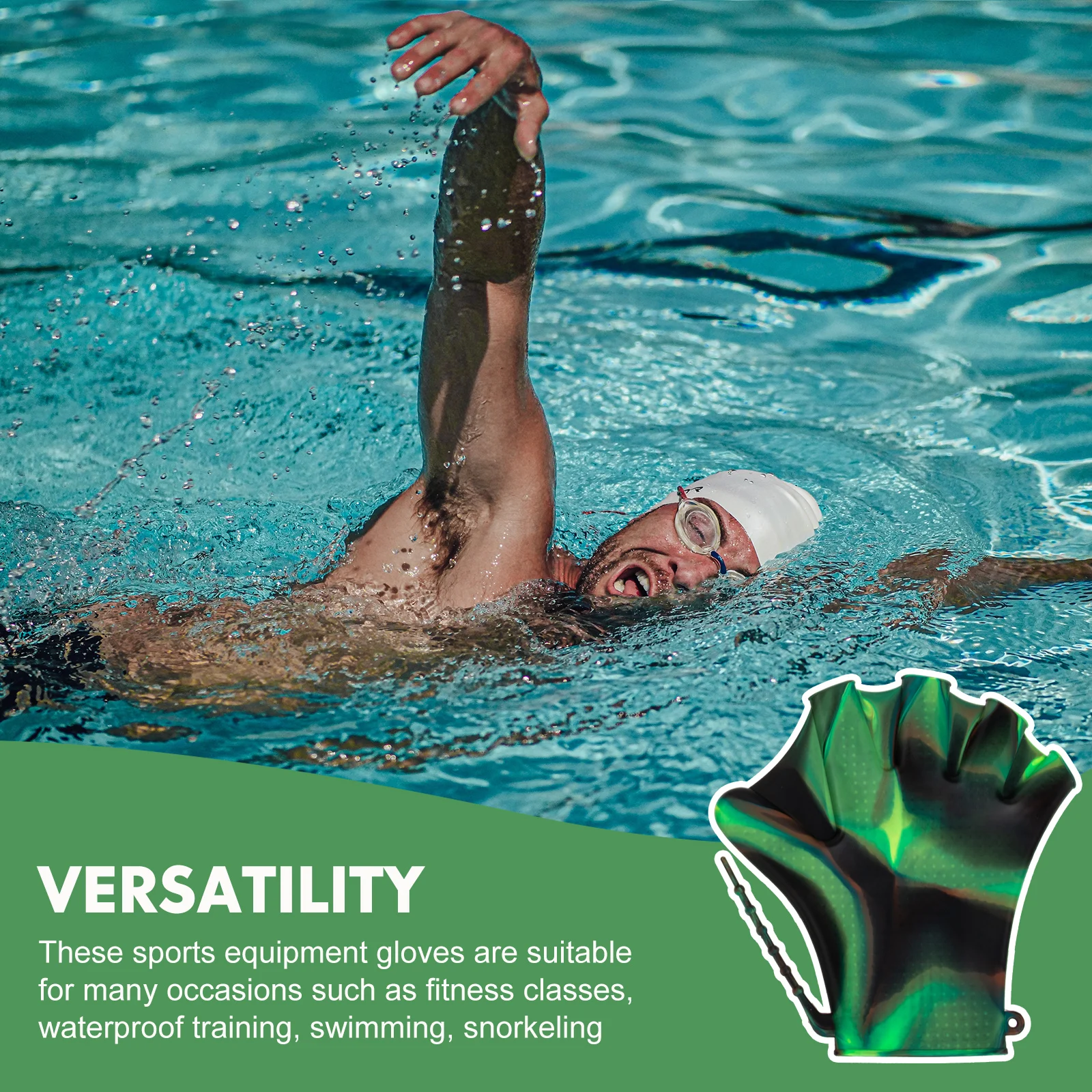 

Glove Paddles Gloves for Lap Swimming Training Swimmer Accessories Hand Adult Mitts