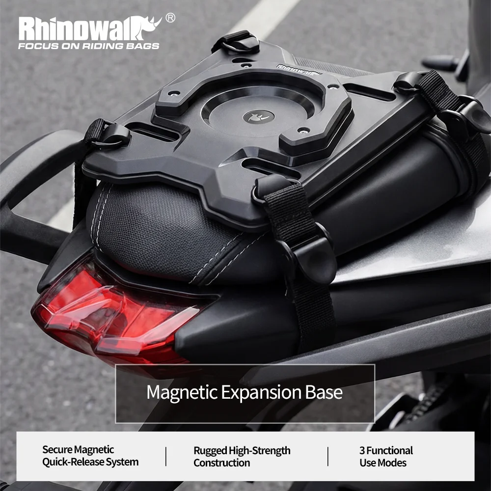 

Rhinowalk Motorcycle Magnetic Bag Expansion Base For Back Seat or Tail Fast Mounting not Tank Bag Base