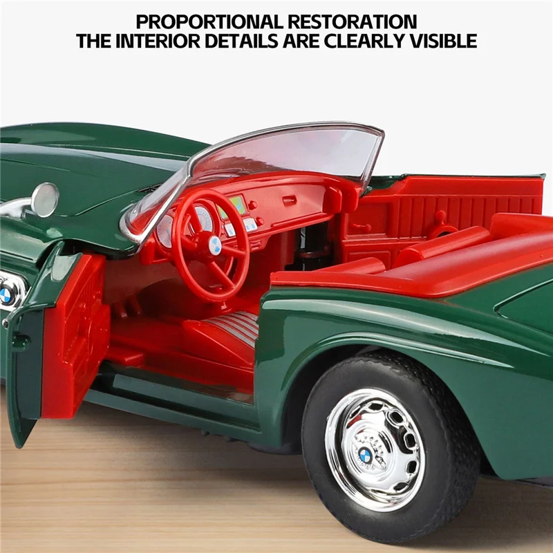 1:24 507 liga conversível modelo de carro esportivo diecasts metal clássico retro carro veículos modelo simulação coleção crianças brinquedos presente