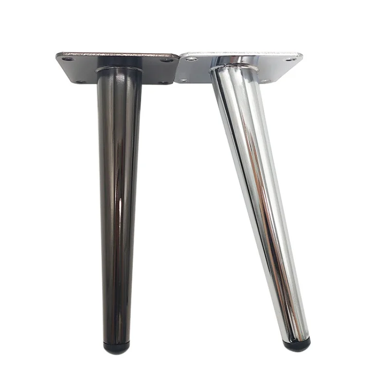 Chrome Tapered Feet for Furniture, Metal Legs, TV Cabinet, Cupboard, Sofa, Tea Table, Foot High, 15 cm, 20 cm, 25cm, 900kg, 4Pcs