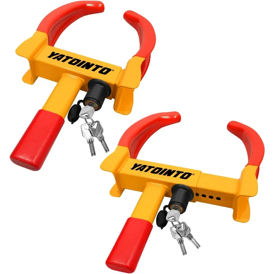 

Universal Heavy Duty Wheel Lock for Trailer Car Boot Golf Cart ATV SUV RV Boat Camper Motorcycle Adjustable Security Tire Lock