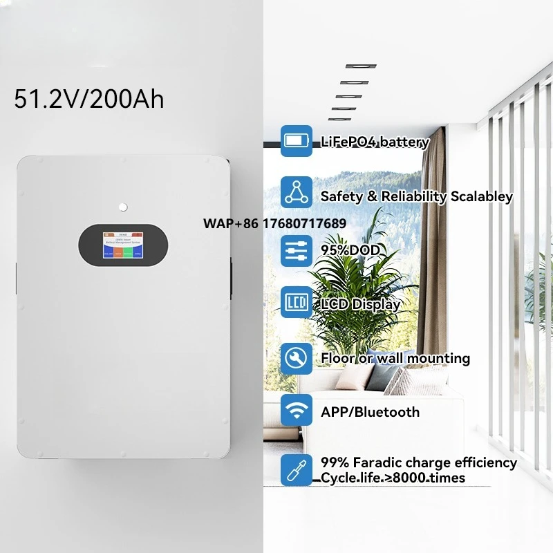 

SUNWAVE16kwh Wall Mounted Solar Lithium Battery 48V 51.2V 100ah 314ah LiFePO4 Battery Home Batteries for Solar Panels