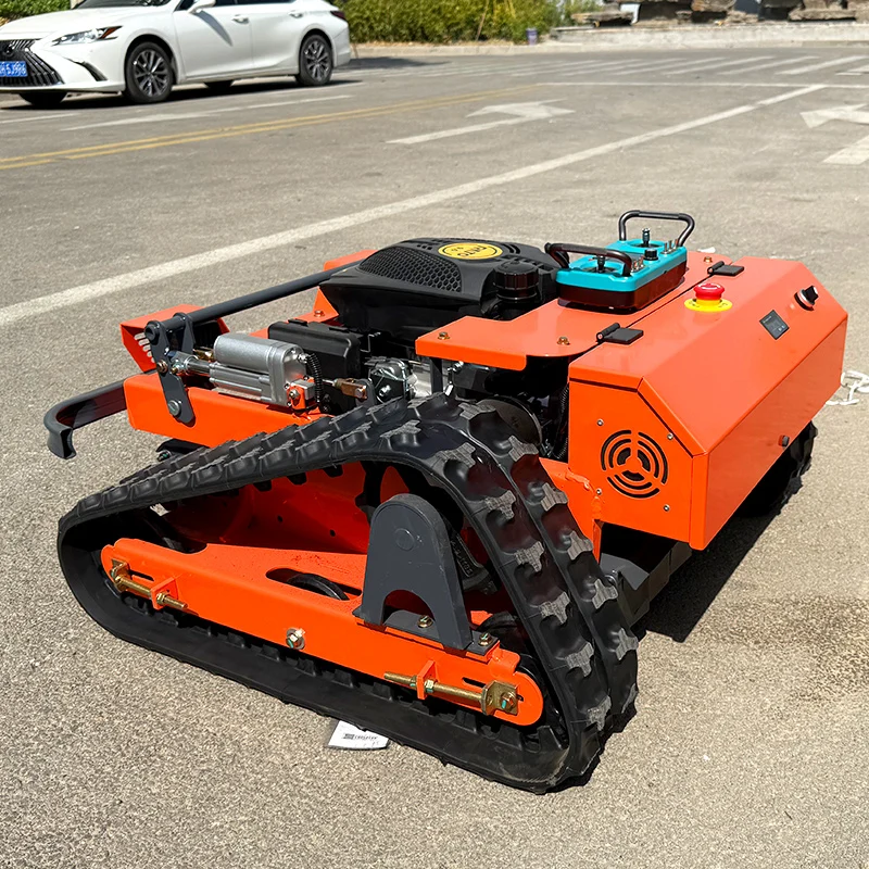 Maßgeschneiderter chinesischer Hersteller, Fabrikpreis, Roboter-Rasenmäher, ferngesteuerte Rasenmäher, Modell 800, Raupen-Rasenmäher mit Fernbedienung