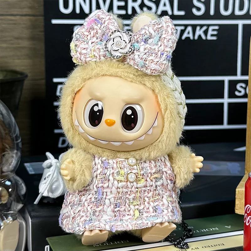 Labubu เสื้อผ้าตุ๊กตาเสื้อผ้าแฟชั่น Overalls,V1 V2 V3 ตุ๊กตาเสื้อผ้าอุปกรณ์เสริม, labubu เสื้อผ้า Designer,15/17 ซม.ตุ๊กตาของเล่น