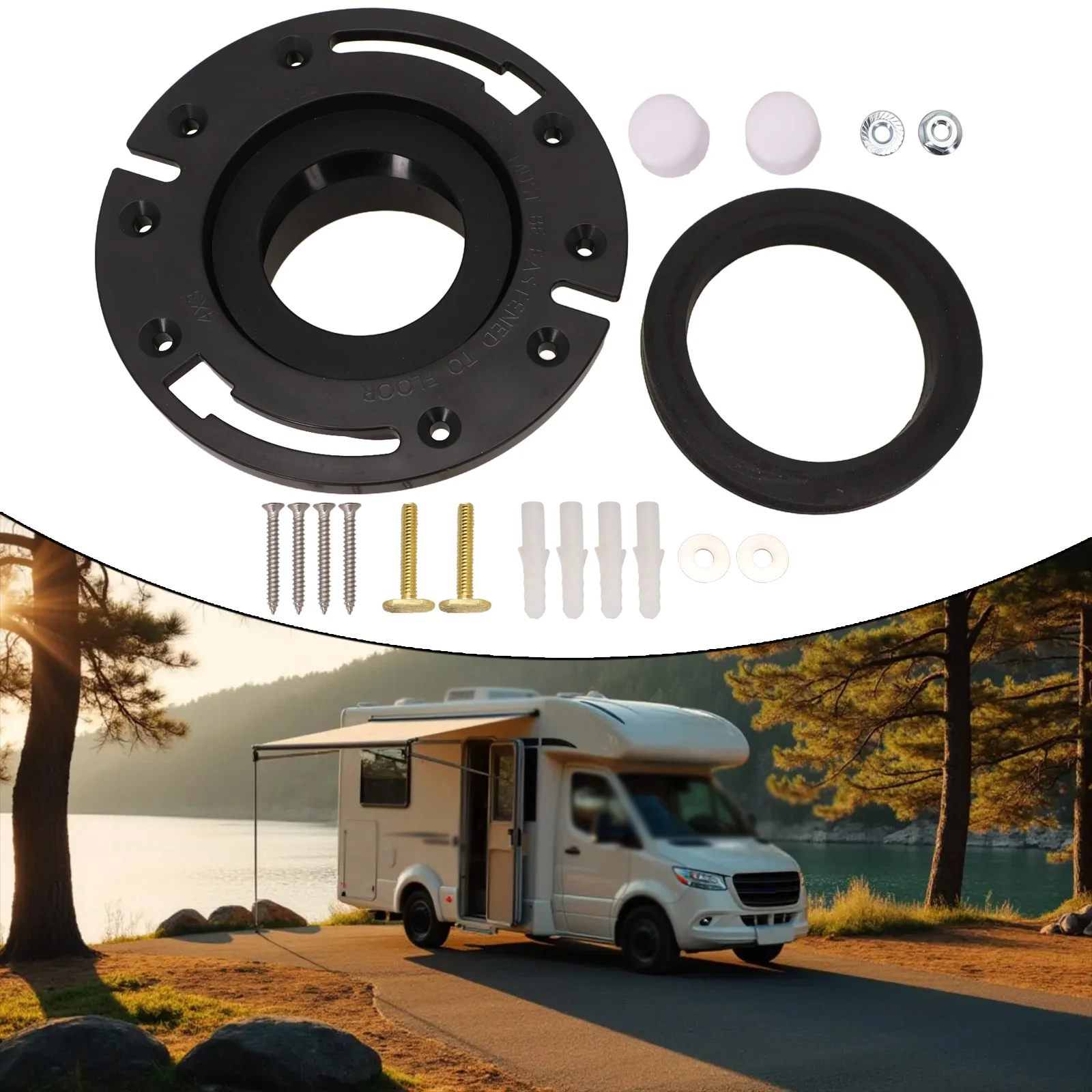 

300 310 320 Series Flush Seal For RV RV Plumbing Replacement For 300 Series Models Effective Toilet Sealing Solution