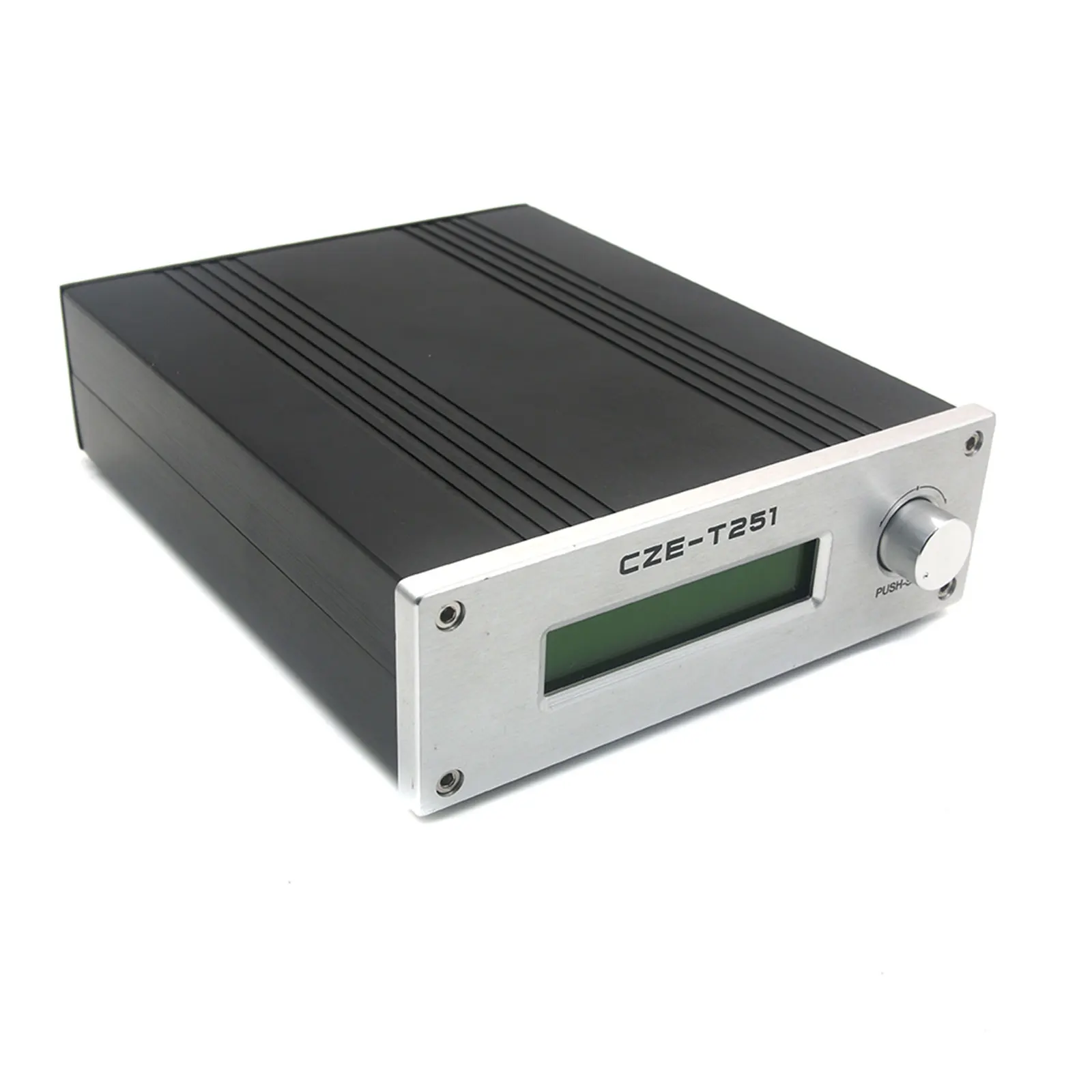 CZE-T251 FM Transmitter 0-25W Adjustable 87-108 Trillion Mono Phase Locked Loop Broadcasting Station