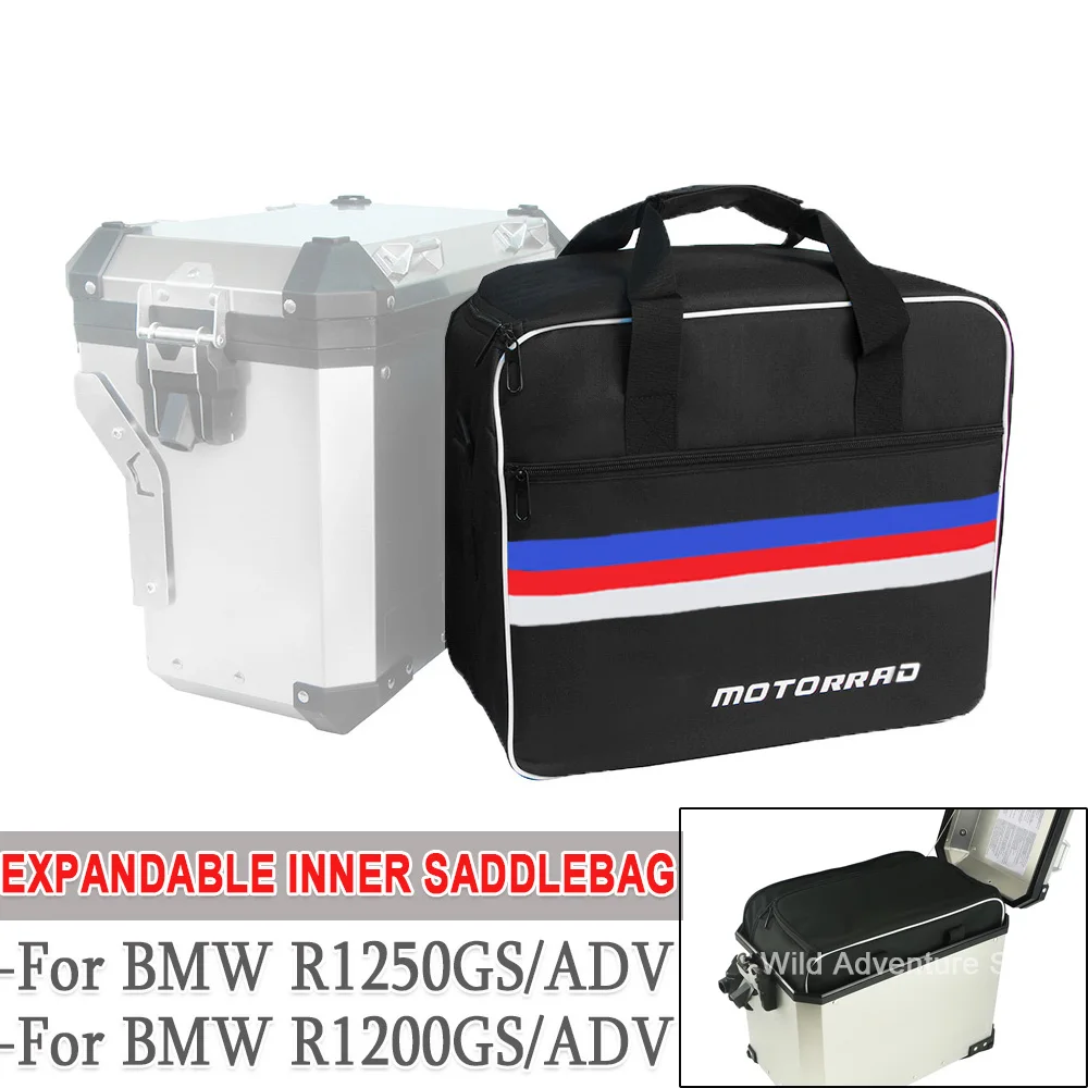 Expandable Inner Saddlebag Luggage Side Box Case Saddle Bags For R1200GS/ADV R1250GS Adventure LC F850 750 GS Panniers Inner Bag
