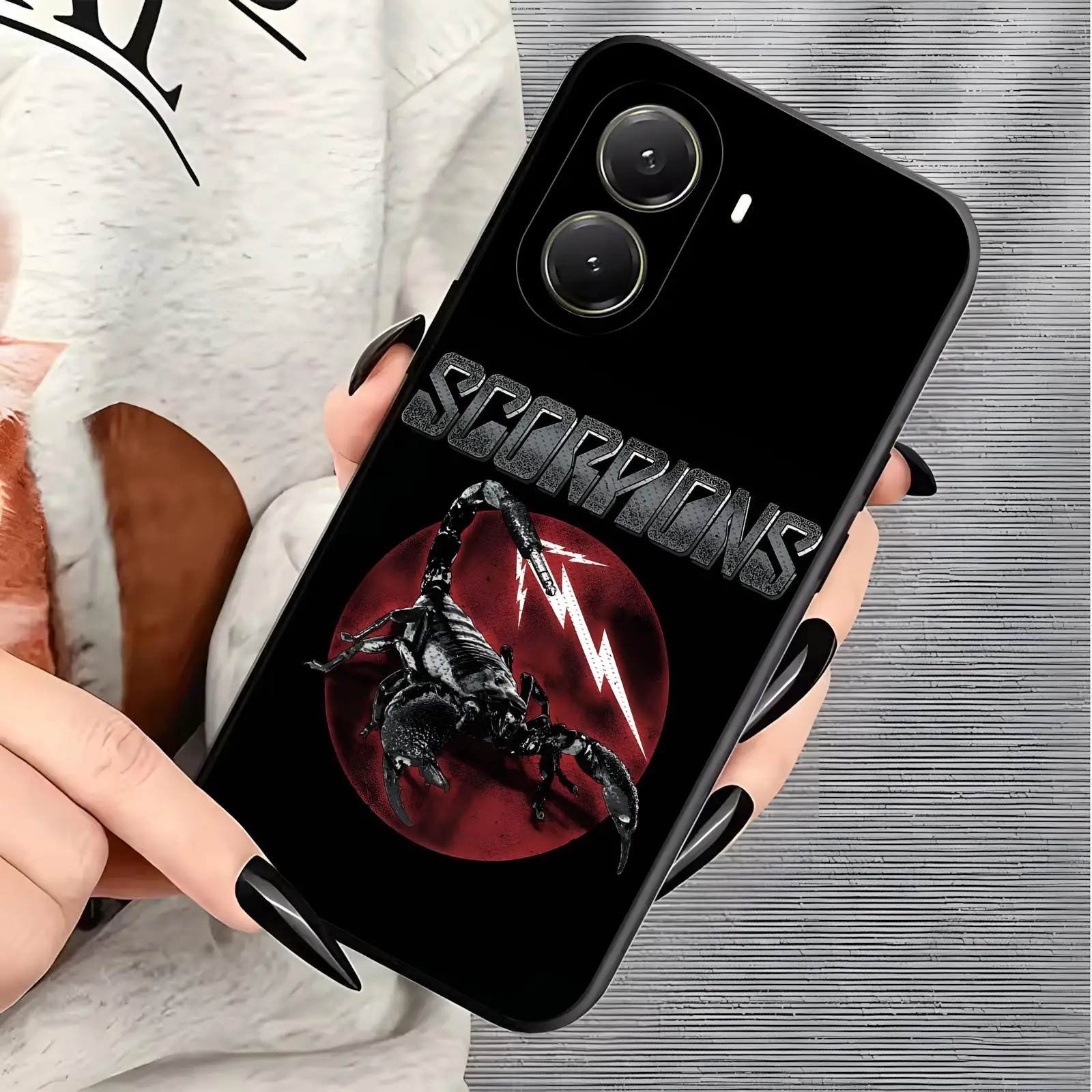 S-ScorpionsE S Band  Phone Case For Xiaomi POCO M7 M6 M5 X8 X7 X6 F8 F7 F6 Pro 5G Soft black Shockproof Cover view 2