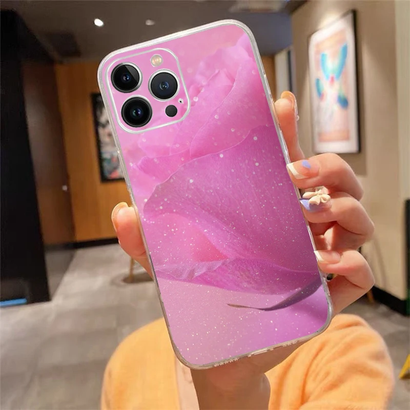 

Phone Case For iphone 17ProMax Air 16 15 14 13 Pro Max 15 16 Pro 15Plus Beautiful Flower Rose