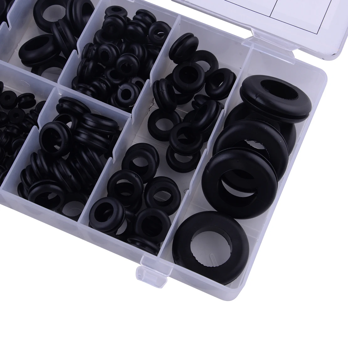 180pcs/set Rubber Harness Cable Grommet Assortment Kit Firewall Hole Electrical Wiring Gasket