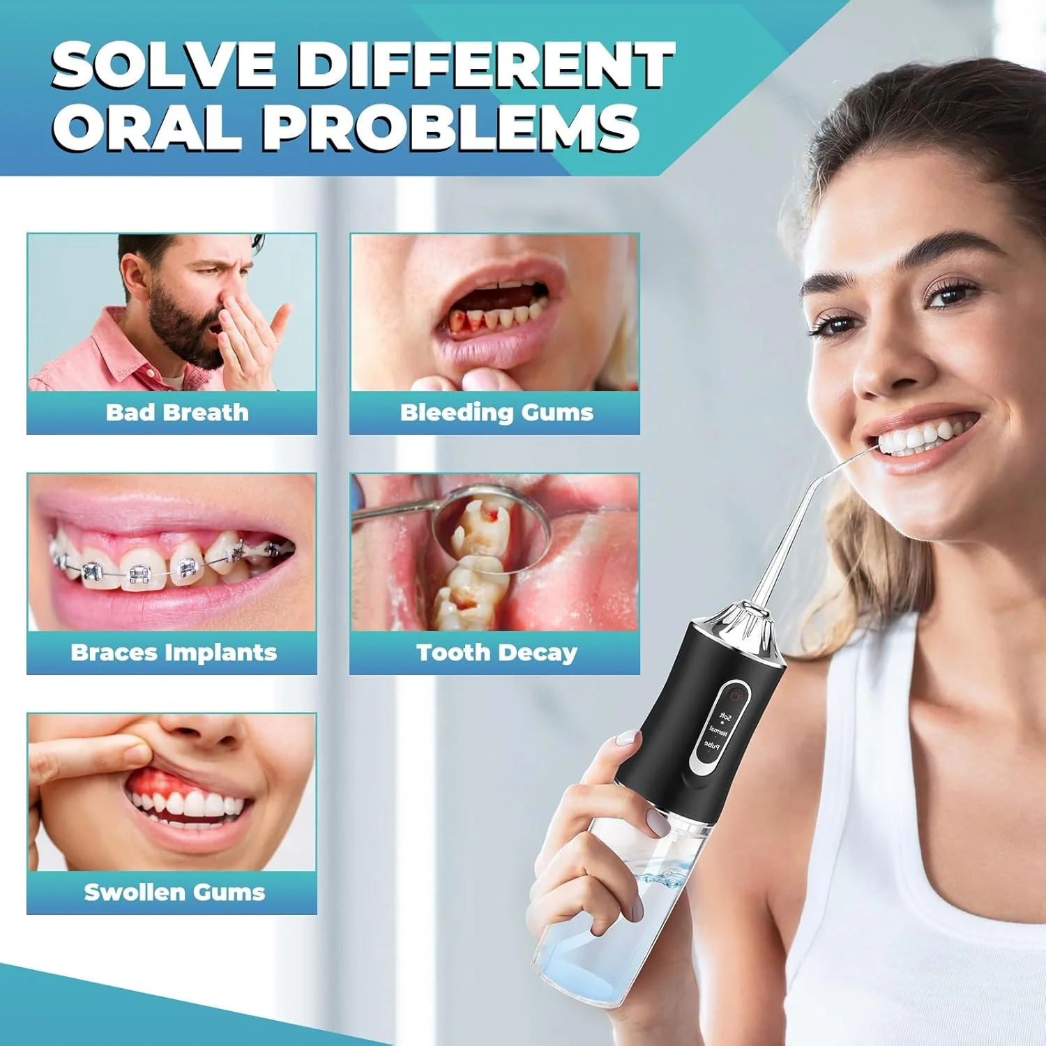 Irrigateur buccal portable, hy - Water Flosser Cordless avis et prix