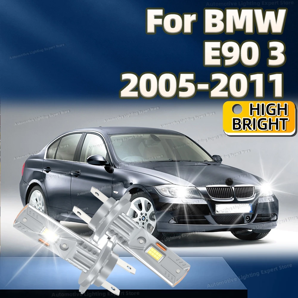 

2 шт. H7 светодиодные лампы для фар CANBUS 30000LM 6000K Автомобильные лампы 12 В для BMW E90 3 2005 2006 2007 2008 2009 2010 2011