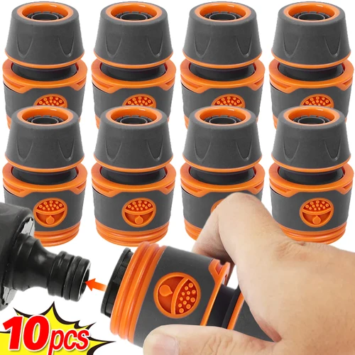 정원 호스 퀵 커넥터 수도꼭지 연장 호스 조인트 어댑터, 수도관 커넥터, 급수 관개 피팅, 1/2 인치, 1-10 개