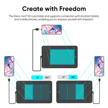 Deco mini7 7x4.3 Inch Graphics Tablet with 16K Pressure Level #6