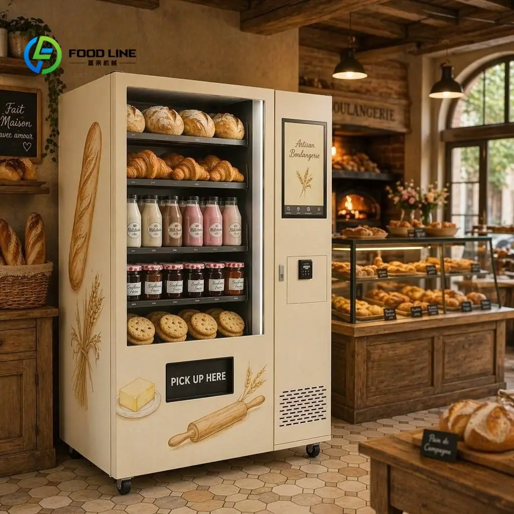 ODM Anti Theft Automated Pickup Door Drink Snack Vending Machine Commercial Use Customizable