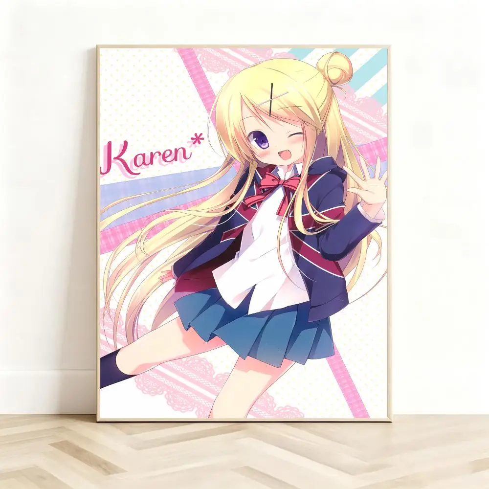 Cute Slice-Of-Life Anime K-Kin-iro Mosaic Poster Classic Self-Adhesive PP Wall Sticker for Living Room Bar Decor Gift