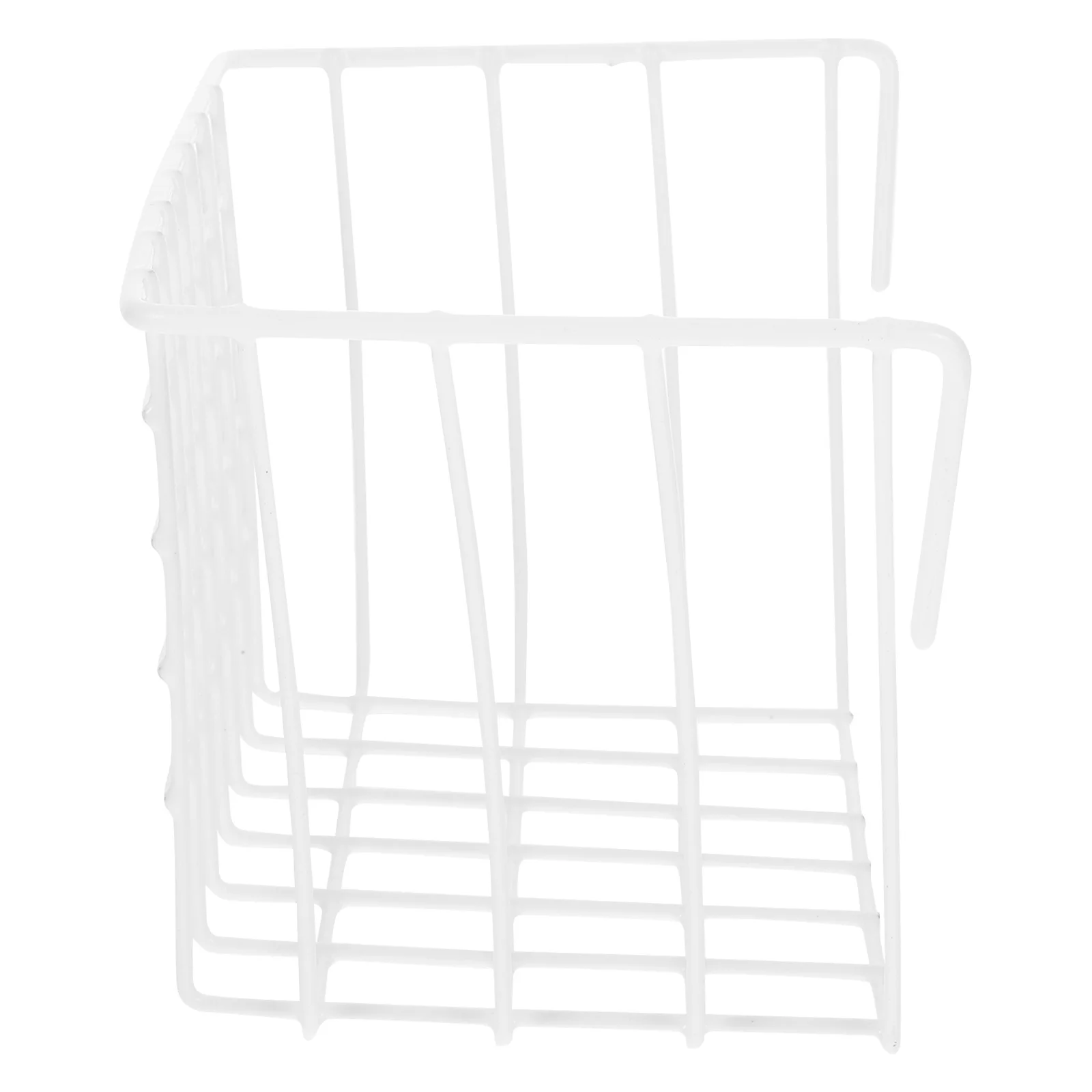 

Wall Mount Iron Wire Basket For Garage Workshop Home Storage Organizer Small Hanging Grid Panel Basket Storage Rack
