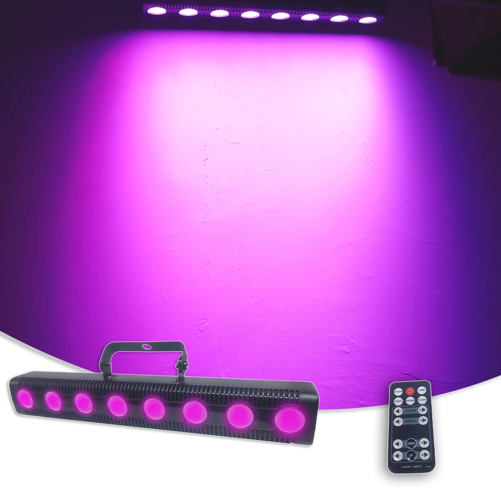 YUER LED RGBW Bar Light Home Party Christmas Background Wall Washing Strobe Connection DMX Reomote Control Party Stage Lighting