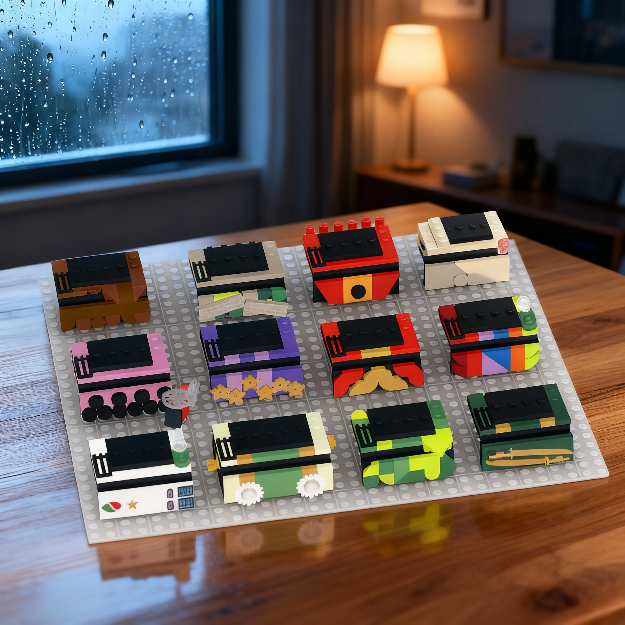 352pcs MOC Collectible Minifigures Series 29 Minifigures Series 29 Display Cube Model Building Blocks Brick Idea Collection