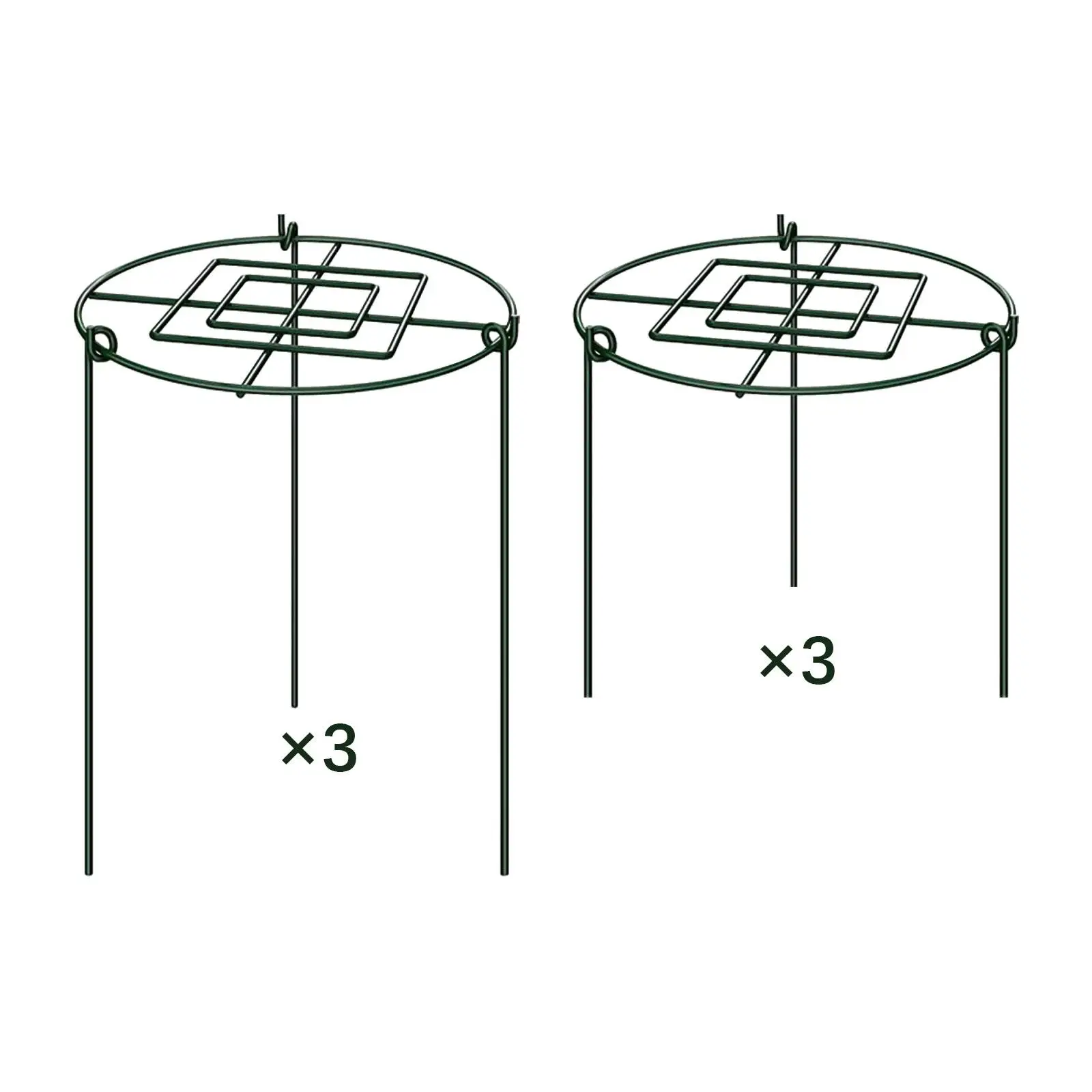 

3 Pieces Peony Cages and Supports Climbing Trellis Plant Support Stakes for