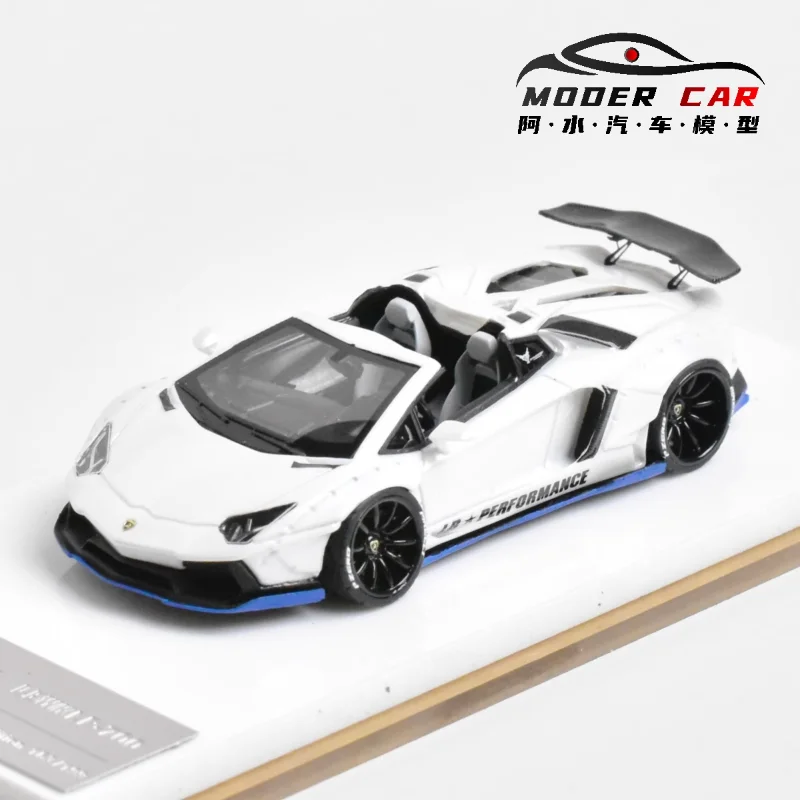 1:64 Feine Werke Lamborghini LP700 Bull Cabrio Wide Body Druckguss Simulation Harz Automodell Sammlung Dekoration Jungenspielzeug
